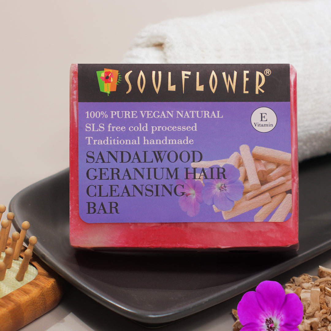 Sandalwood Geranium Hair Cleansing Bar