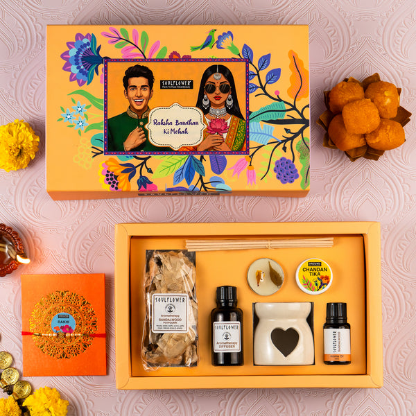 Rakhi Giftset with Chandan ki Mehak