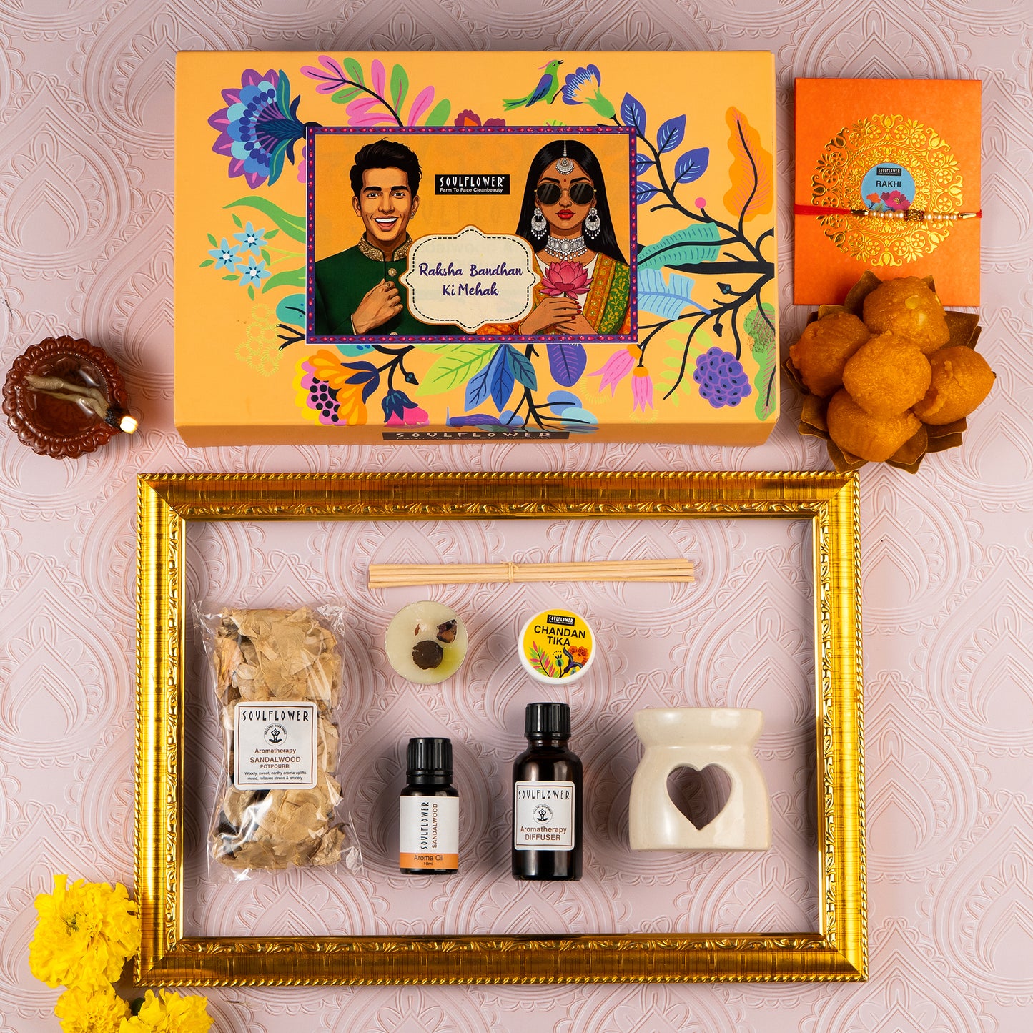 Rakhi Giftset with Chandan ki Mehak