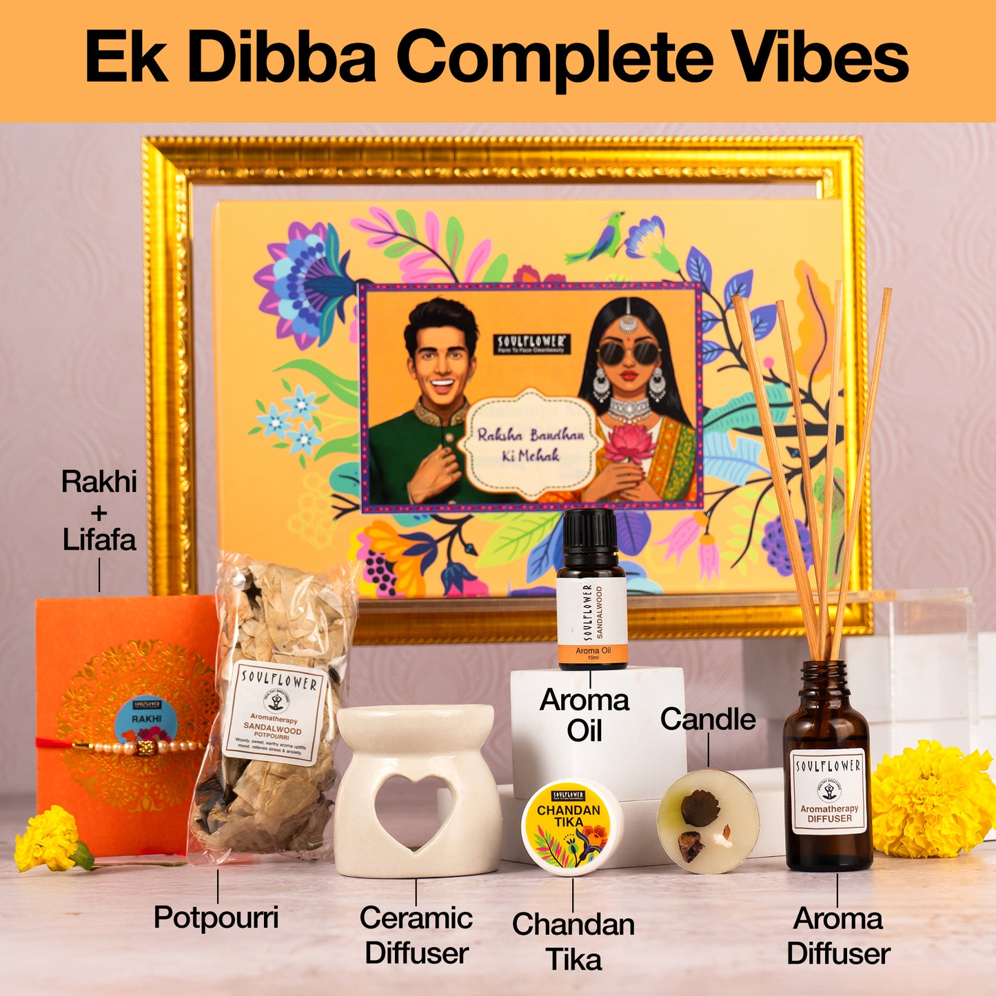 Rakhi Giftset with Chandan ki Mehak
