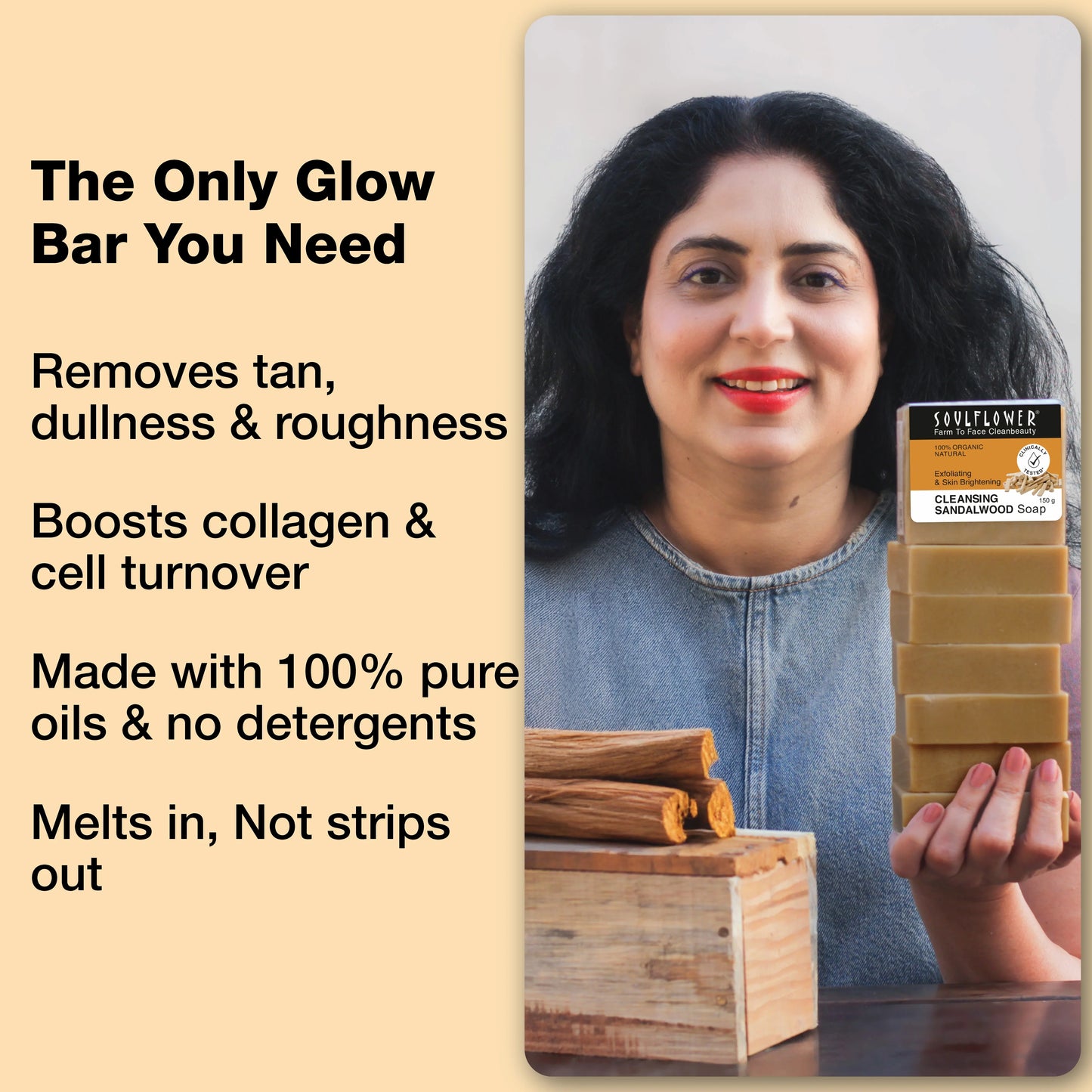 Brightening Sandalwood Scrub + Anti-Tan Tomato Soap
