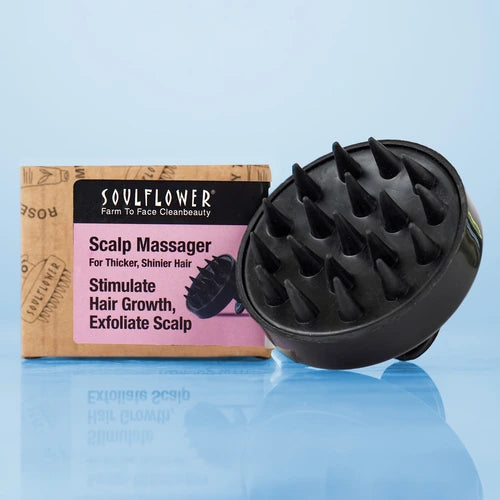 Scalp Massager for thicker and shinier hair. Stimulates hair growth and scalp exfoliation.