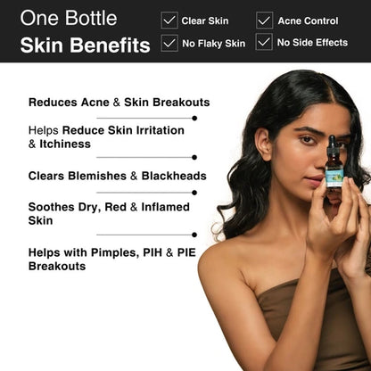 Tea tree oil to reduce acne & skin irritation and reduces skin irritations. and itchiness