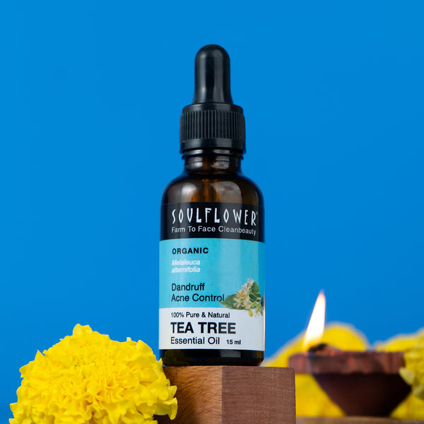 Tea Tree Essential Oil for Dandruff & Acne