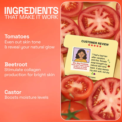Anti Tan Juicy Red Tomato Soap