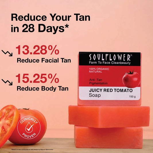 Brightening Sandalwood Scrub + Anti-Tan Tomato Soap
