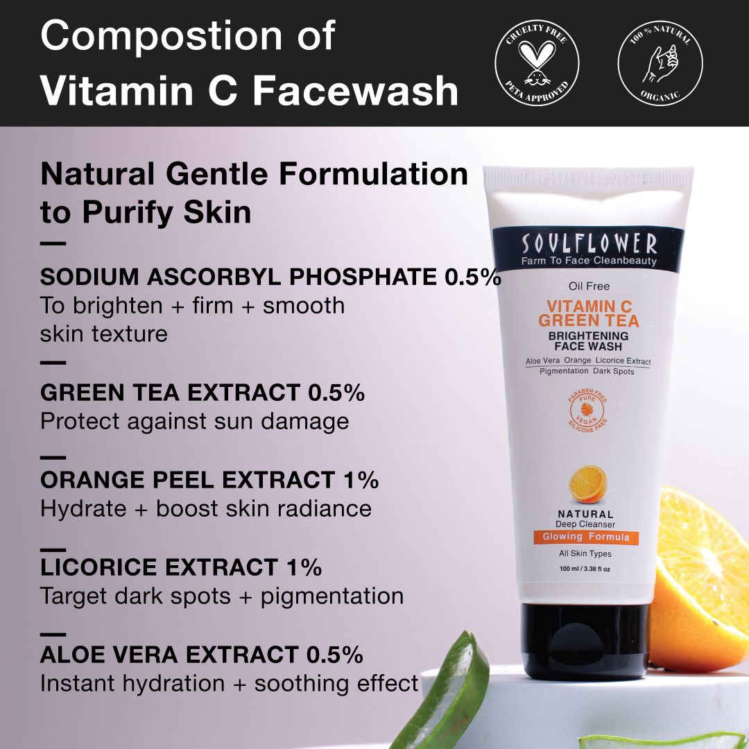 Vitamin C facewash for bright skin