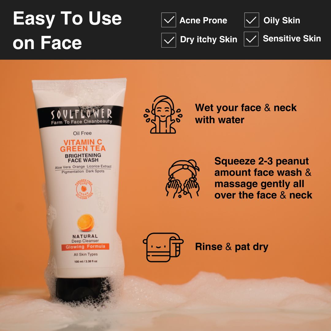 Vitamin C facewash for deep clean