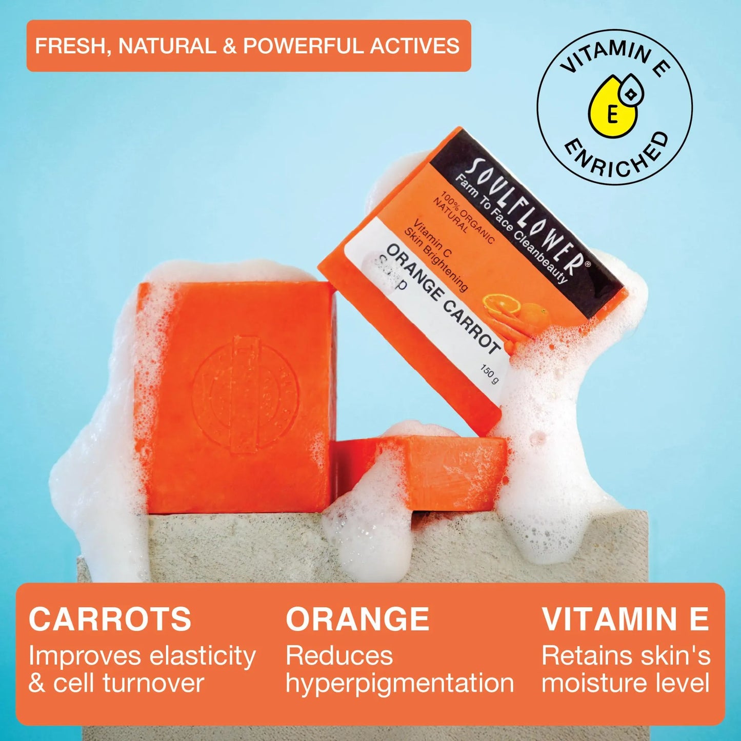 Vitamin C Rich Orange Carrot Soap
