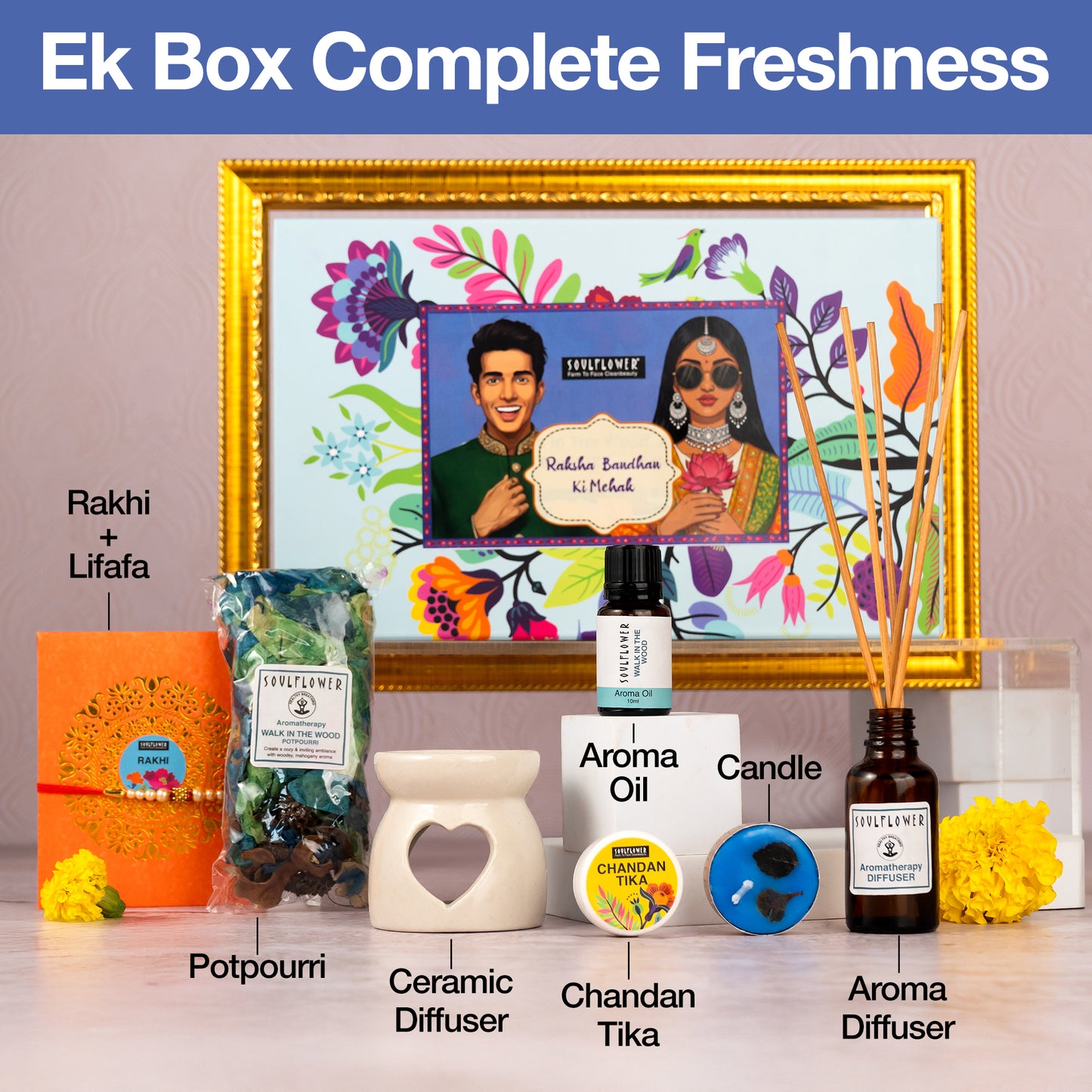 Rakhi Giftset with Walk in the Wood Mehak