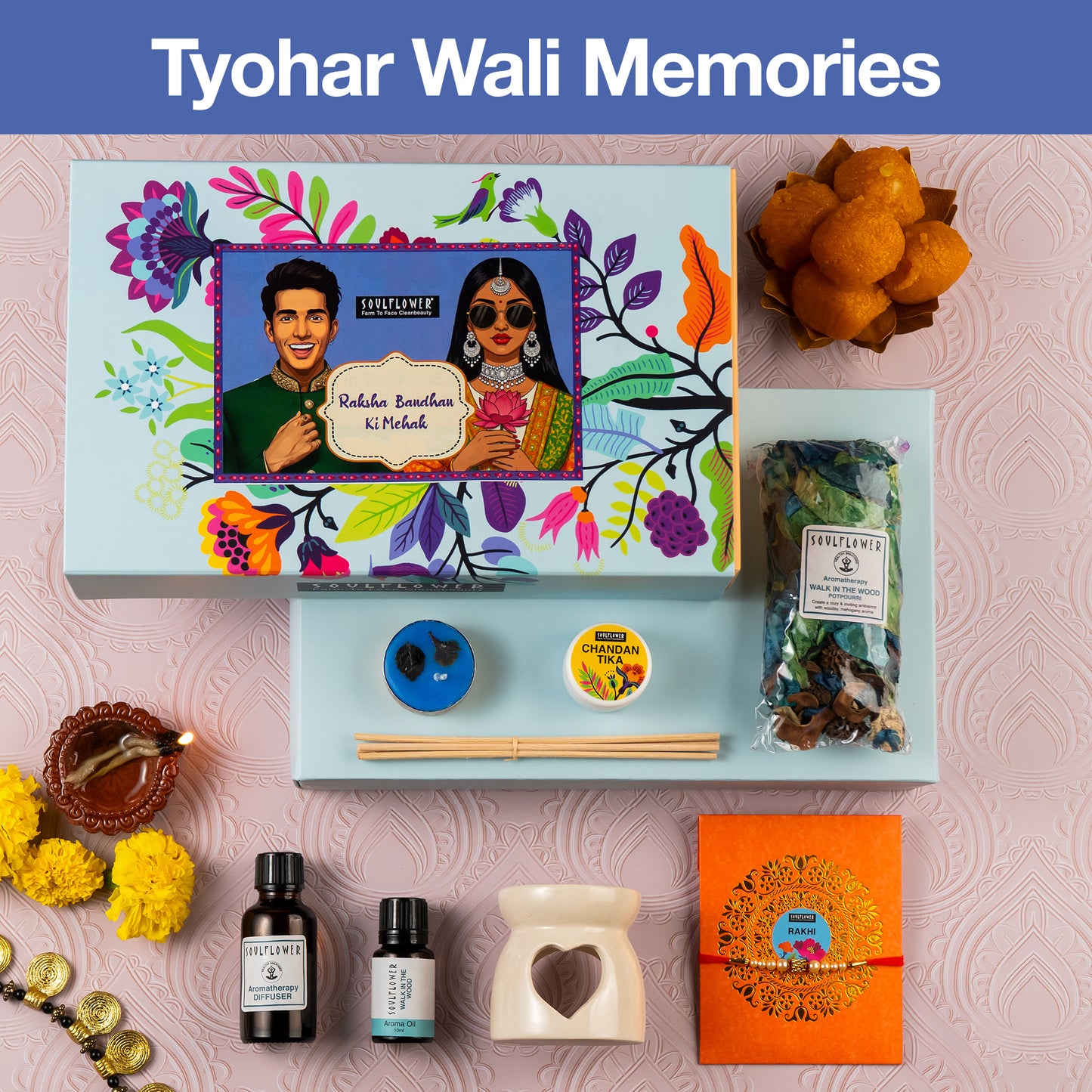 Rakhi Giftset with Walk in the Wood Mehak