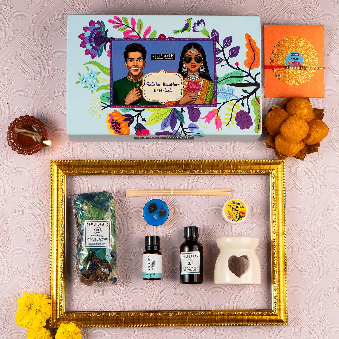 Rakhi Giftset with Walk in the Wood Mehak