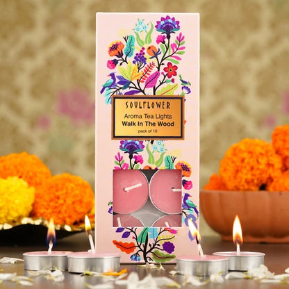 Soulflower T Light Candle - Walk In the Wood