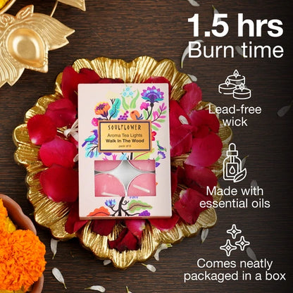 Soulflower T Light Candle - Walk In the Wood