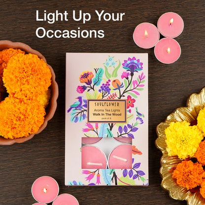 Soulflower T Light Candle - Walk In the Wood