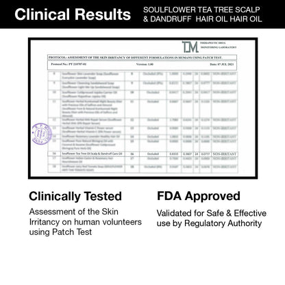 USFDA Approved, ESG Certified, ECOCERT COSMOS ORGANIC Certified, and vegan—Soulflower’s anti-dandruff system is clean and safe.