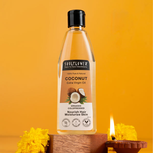 Pure & Natural Virgin Coconut Oil Clinically proven for Hair Growth