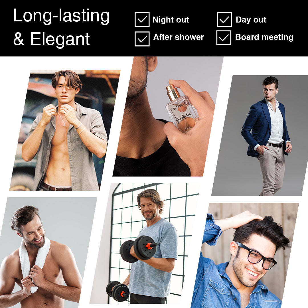 Long-lasting and elegant men’s fragrance – perfect for day outs, night events, board meetings, and after-shower freshness.