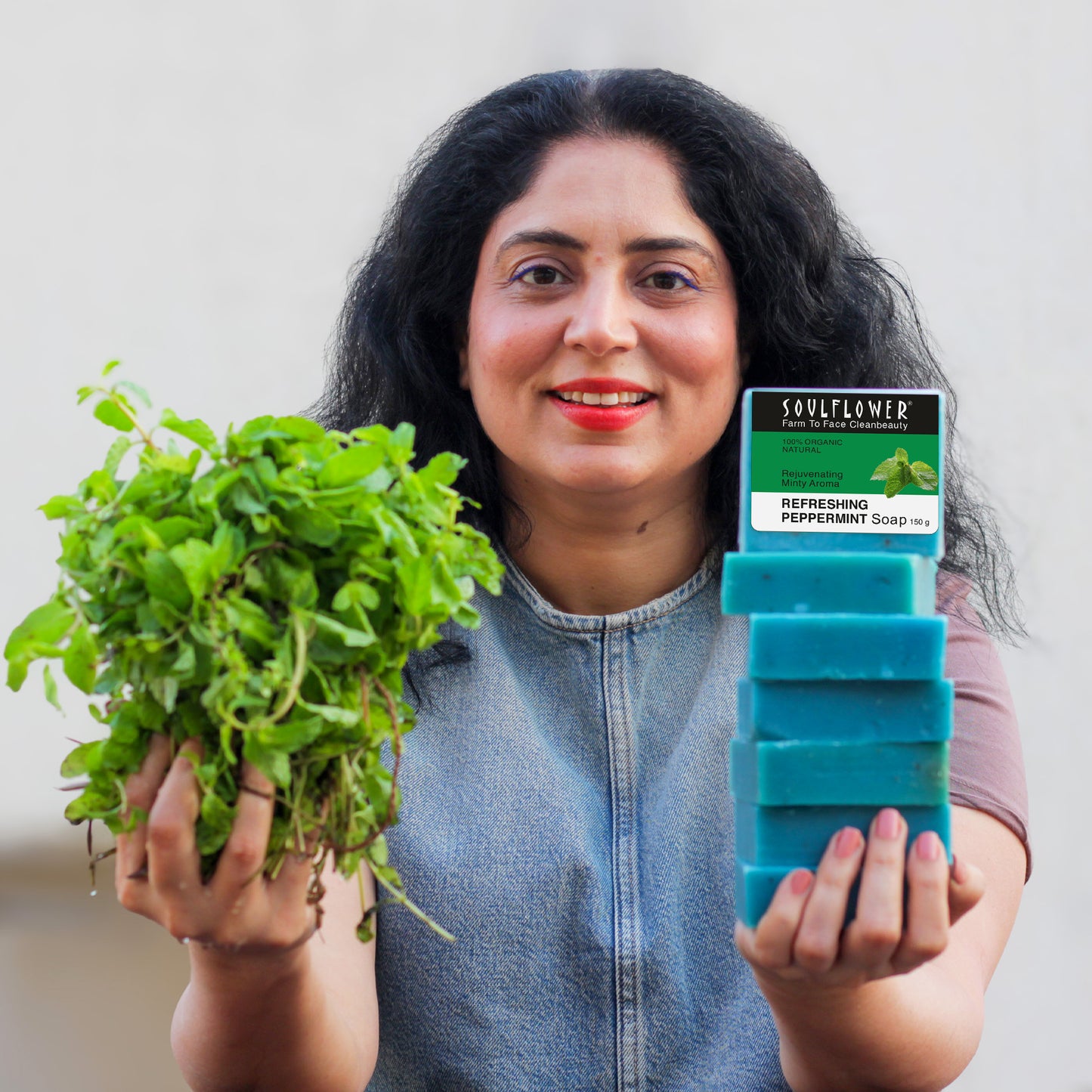 organic mint leaf soap