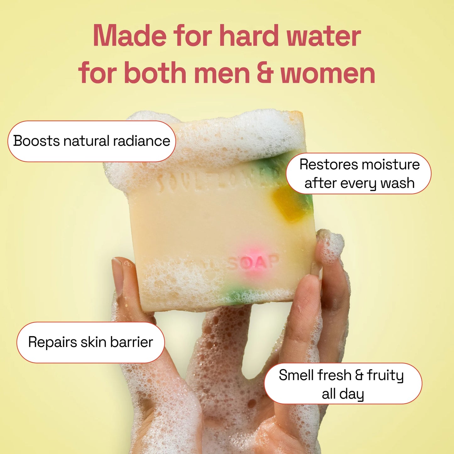 Strawberry Glow Soap for Natural Tinted Cheeks