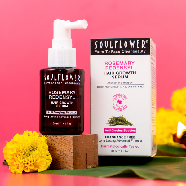 Clinically Proven Rosemary Redensyl Hair Growth Serum with Rosemary 1% Redensyl 3% Anagain 4% and Melanogray 1%