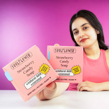 Strawberry Glow Soap for Natural Tinted Cheeks