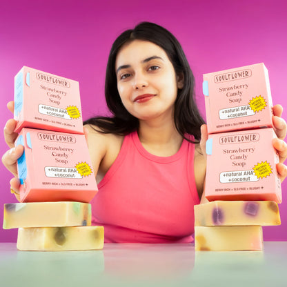 Strawberry Glow Soap for Natural Tinted Cheeks