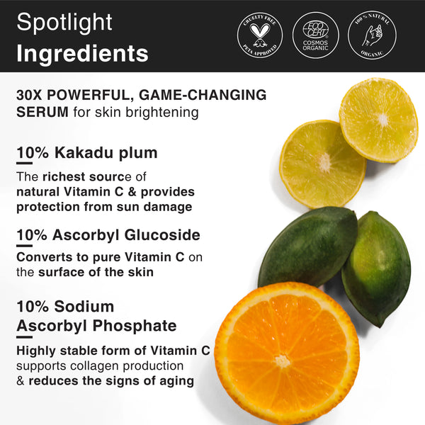 Vitamin C Serum for Bouncier & Brighter Skin, Dermatologically Tested