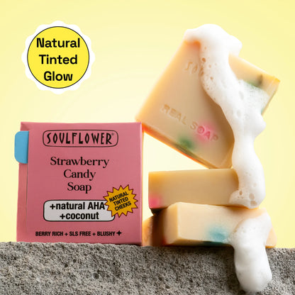 Strawberry Glow Soap for Natural Tinted Cheeks