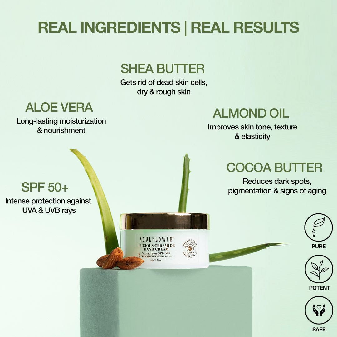 Aloe vera with shea butter face cream | Sunscreen spf 50