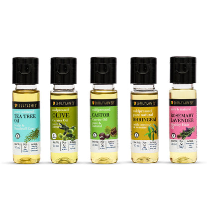 Skin Glow & Hair Growth Oils Special Pack of 5