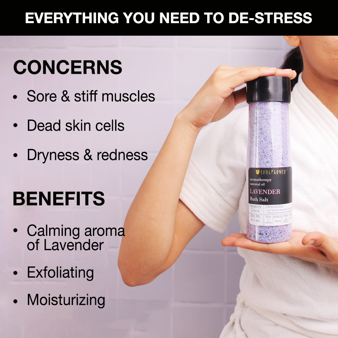 Concerns and benefits of Lavender Aroma Bath Salt
