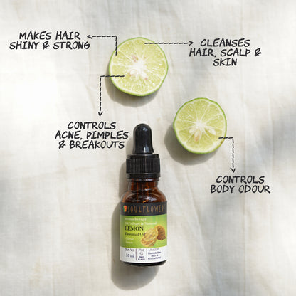 Lemon Essential Oil for Detoxifying Hair & Skin