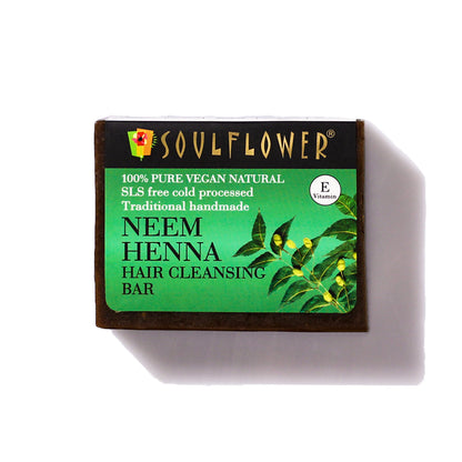 Soulflower Neem-Heena-Cleansing-Bar-Soap