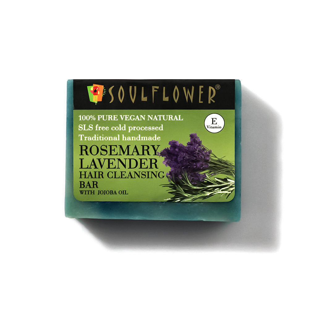 Soulflower Rosemary-Lavender-Shampoo-Bar