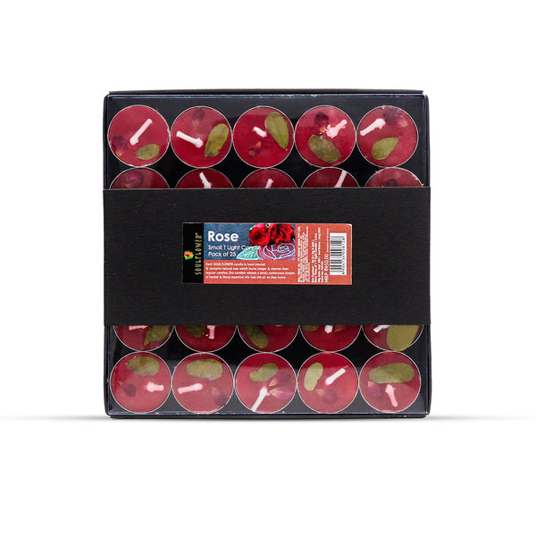 Rose Aroma T Light Candle Pack of 25